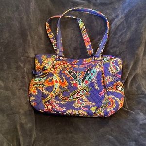 Vera Bradley Glenna Purse in Royal Paisley Pattern